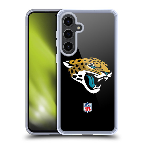 NFL Jacksonville Jaguars Logo Plain Soft Gel Case for Samsung Galaxy S24+ 5G