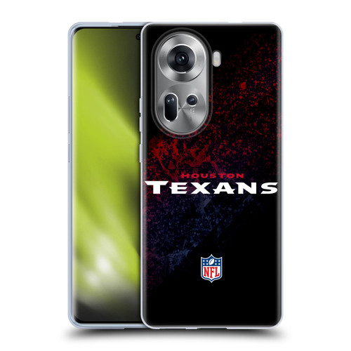 NFL Houston Texans Logo Blur Soft Gel Case for OPPO Reno11