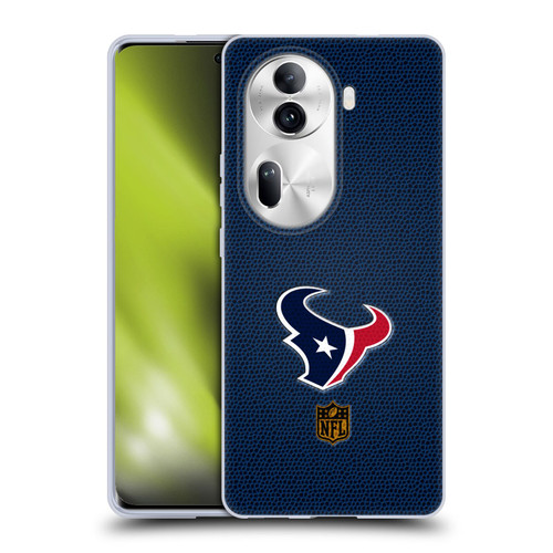 NFL Houston Texans Logo Football Soft Gel Case for OPPO Reno11 Pro