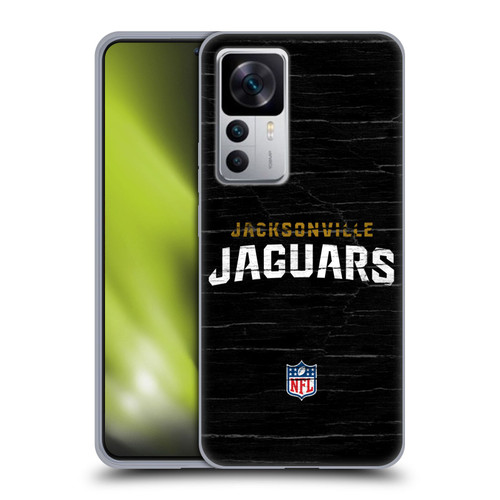NFL Jacksonville Jaguars Logo Distressed Look Soft Gel Case for Xiaomi 12T 5G / 12T Pro 5G / Redmi K50 Ultra 5G