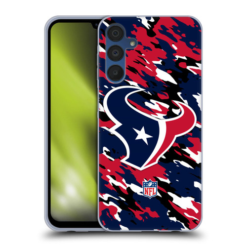 NFL Houston Texans Logo Camou Soft Gel Case for Samsung Galaxy A15