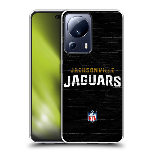 NFL Jacksonville Jaguars Logo Distressed Look Soft Gel Case for Xiaomi 13 Lite 5G