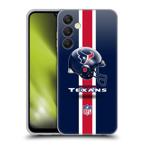 NFL Houston Texans Logo Helmet Soft Gel Case for Samsung Galaxy A25 5G