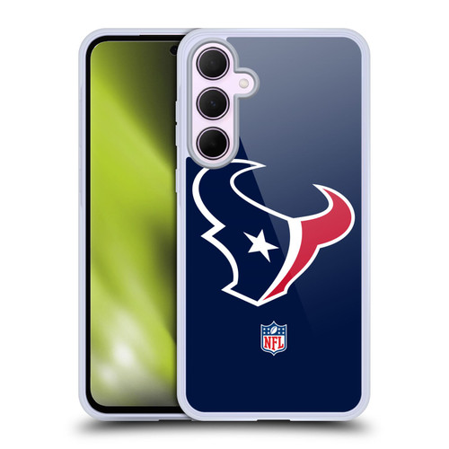 NFL Houston Texans Logo Plain Soft Gel Case for Samsung Galaxy A35 5G