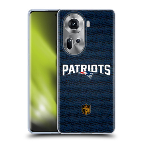 NFL New England Patriots Logo Football Soft Gel Case for OPPO Reno11