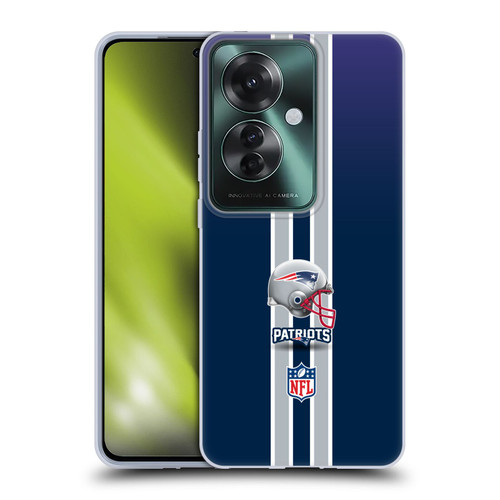 NFL New England Patriots Logo Helmet Soft Gel Case for OPPO Reno11 F 5G / F25 Pro 5G