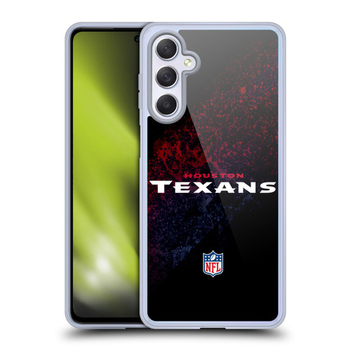 NFL Houston Texans Logo Blur Soft Gel Case for Samsung Galaxy M54 5G