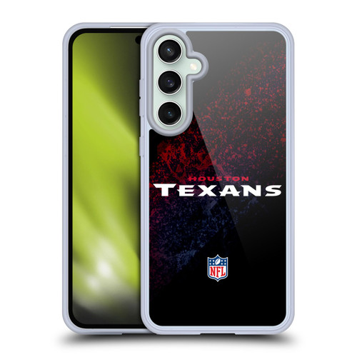 NFL Houston Texans Logo Blur Soft Gel Case for Samsung Galaxy S23 FE 5G