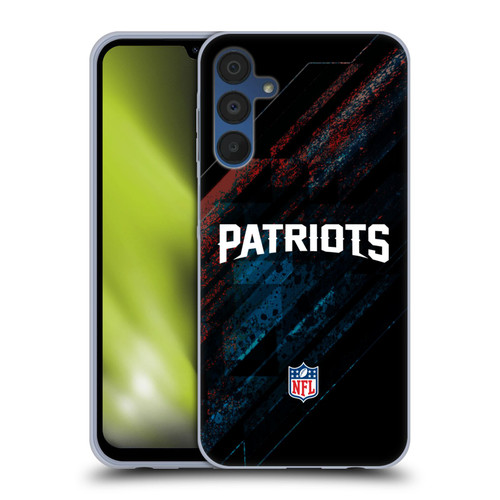 NFL New England Patriots Logo Blur Soft Gel Case for Samsung Galaxy A15