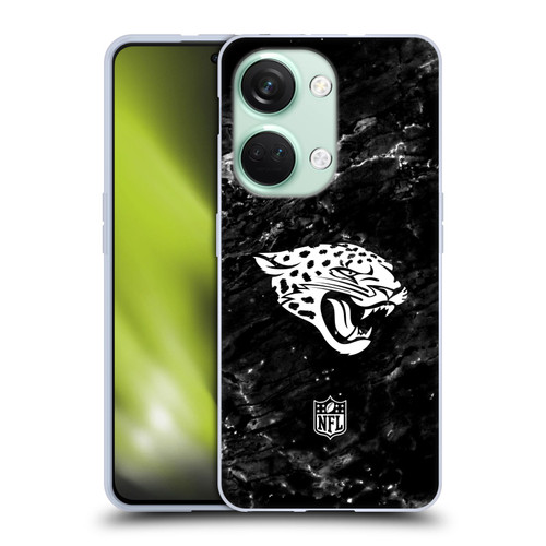 NFL Jacksonville Jaguars Artwork Marble Soft Gel Case for OnePlus Nord 3 5G