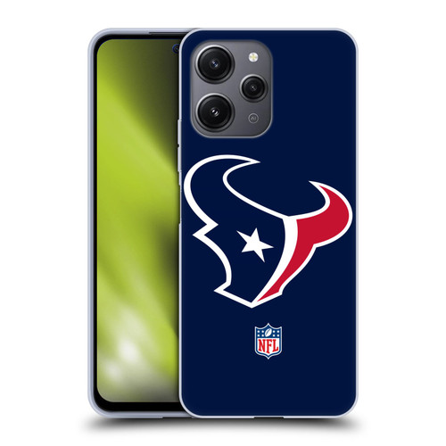 NFL Houston Texans Logo Plain Soft Gel Case for Xiaomi Redmi 12