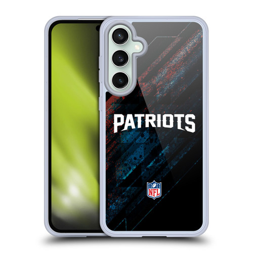 NFL New England Patriots Logo Blur Soft Gel Case for Samsung Galaxy S23 FE 5G
