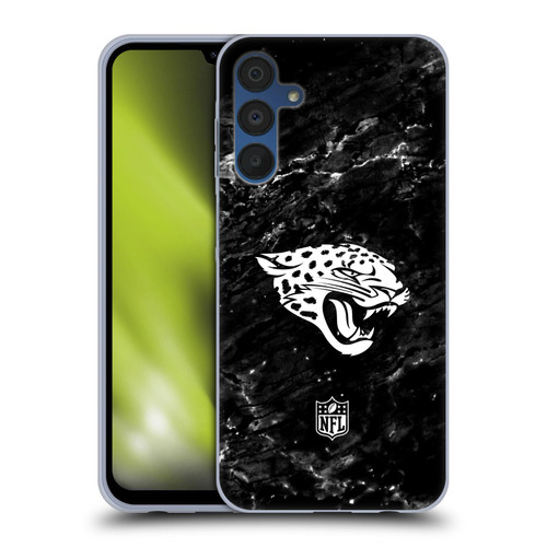 NFL Jacksonville Jaguars Artwork Marble Soft Gel Case for Samsung Galaxy A15