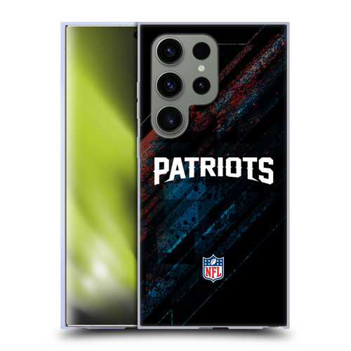NFL New England Patriots Logo Blur Soft Gel Case for Samsung Galaxy S24 Ultra 5G