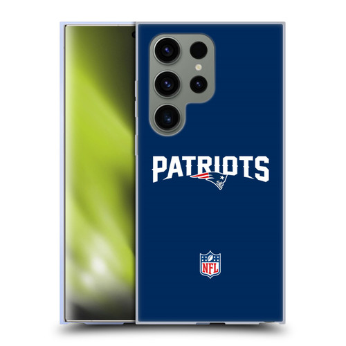 NFL New England Patriots Logo Plain Soft Gel Case for Samsung Galaxy S24 Ultra 5G