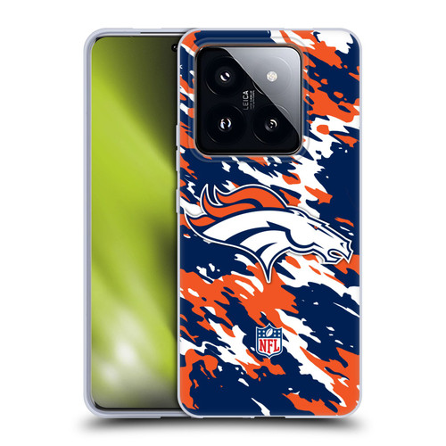 NFL Denver Broncos Logo Camou Soft Gel Case for Xiaomi 14 Pro
