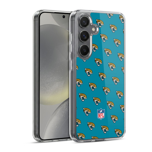 NFL Jacksonville Jaguars Artwork Patterns Soft Gel Case for Samsung Galaxy S24 5G & MagSafe