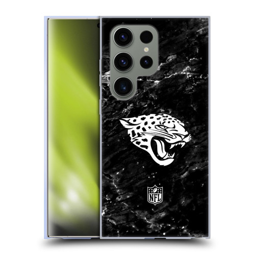 NFL Jacksonville Jaguars Artwork Marble Soft Gel Case for Samsung Galaxy S24 Ultra 5G