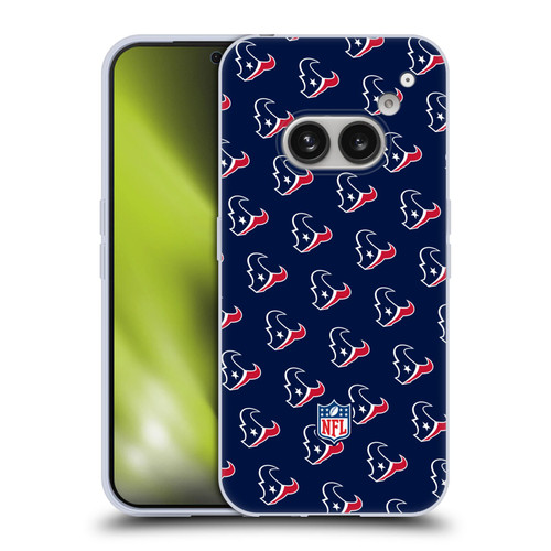 NFL Houston Texans Artwork Patterns Soft Gel Case for Nothing Phone (2a)
