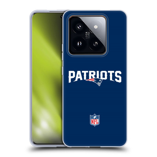 NFL New England Patriots Logo Plain Soft Gel Case for Xiaomi 14 Pro
