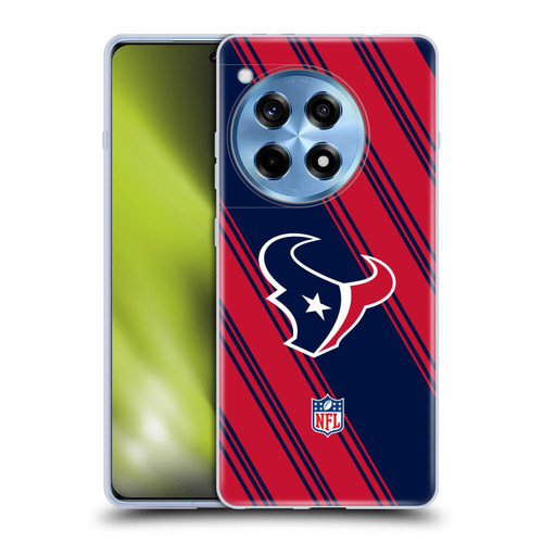 NFL Houston Texans Artwork Stripes Soft Gel Case for OnePlus 12R