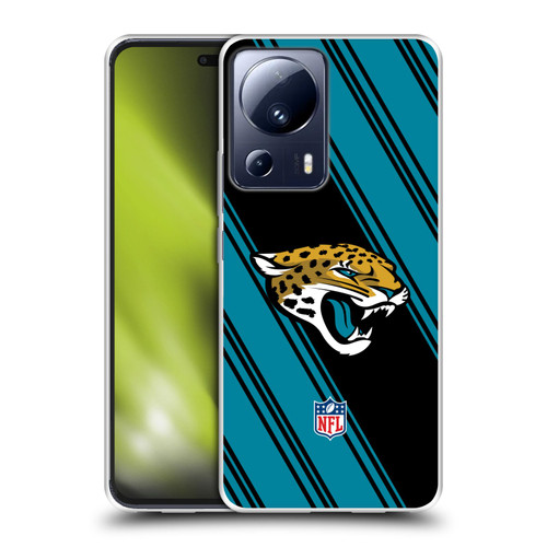 NFL Jacksonville Jaguars Artwork Stripes Soft Gel Case for Xiaomi 13 Lite 5G