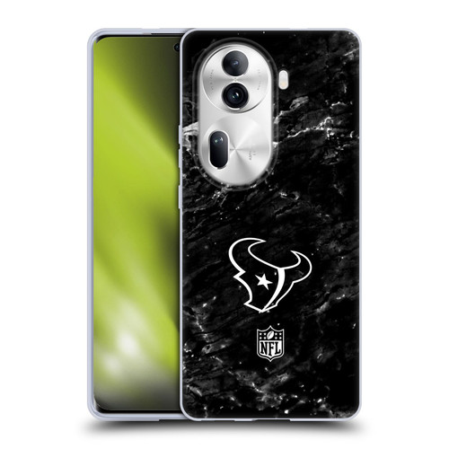 NFL Houston Texans Artwork Marble Soft Gel Case for OPPO Reno11 Pro
