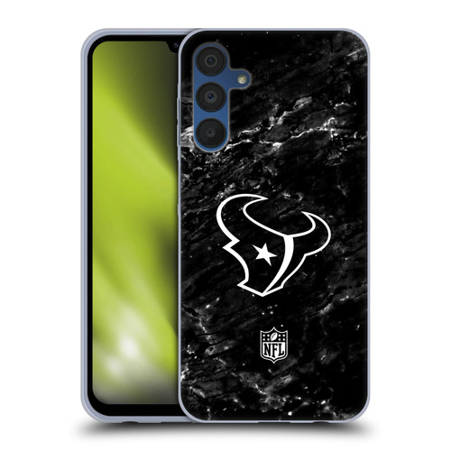 NFL Houston Texans Artwork Marble Soft Gel Case for Samsung Galaxy A15