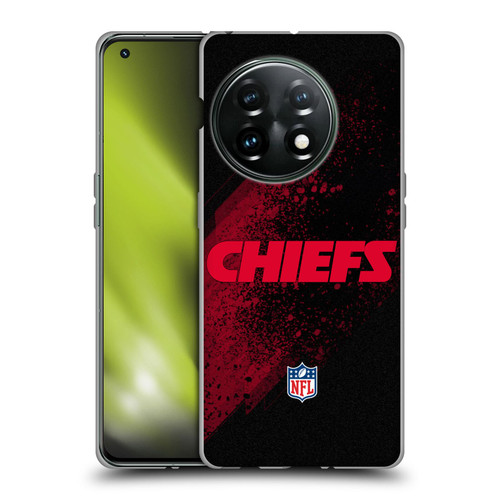 NFL Kansas City Chiefs Logo Blur Soft Gel Case for OnePlus 11 5G