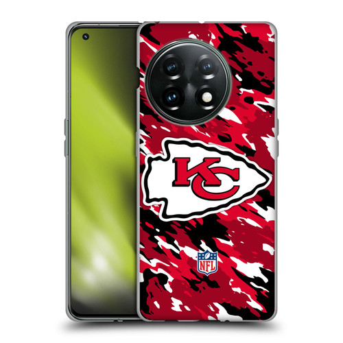 NFL Kansas City Chiefs Logo Camou Soft Gel Case for OnePlus 11 5G