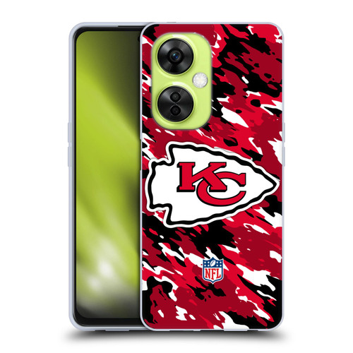NFL Kansas City Chiefs Logo Camou Soft Gel Case for OnePlus Nord CE 3 Lite 5G
