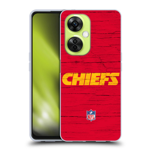 NFL Kansas City Chiefs Logo Distressed Look Soft Gel Case for OnePlus Nord CE 3 Lite 5G