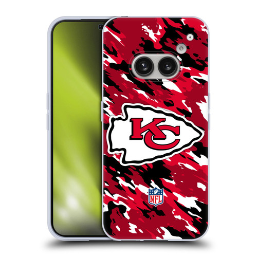 NFL Kansas City Chiefs Logo Camou Soft Gel Case for Nothing Phone (2a)