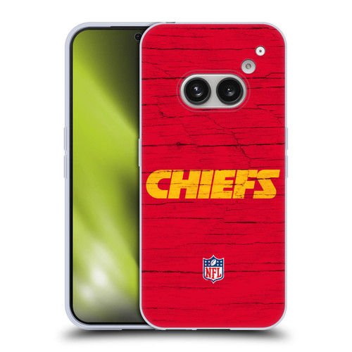 NFL Kansas City Chiefs Logo Distressed Look Soft Gel Case for Nothing Phone (2a)
