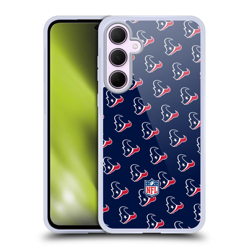 NFL Houston Texans Artwork Patterns Soft Gel Case for Samsung Galaxy A35 5G
