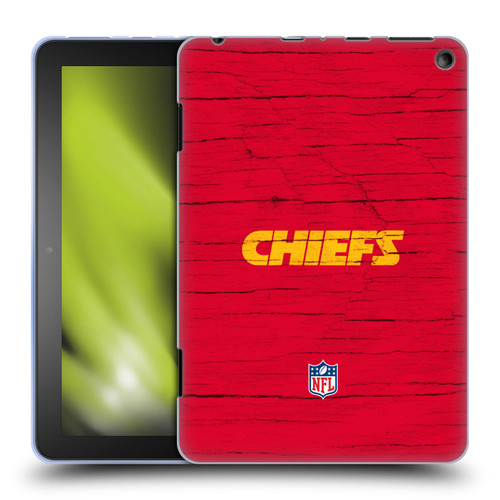 NFL Kansas City Chiefs Logo Distressed Look Soft Gel Case for Amazon Fire HD 8/Fire HD 8 Plus 2020