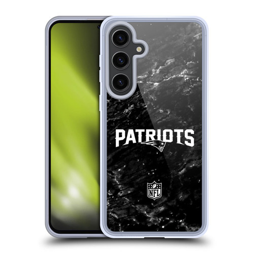 NFL New England Patriots Artwork Marble Soft Gel Case for Samsung Galaxy S24+ 5G