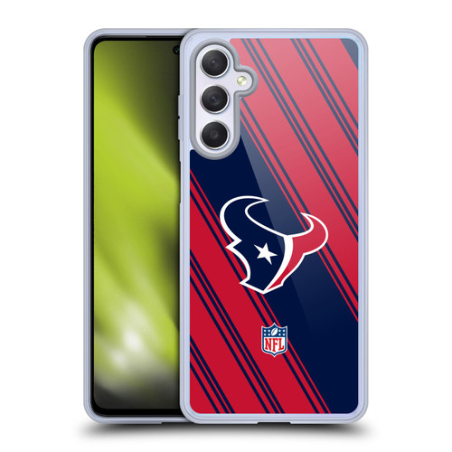 NFL Houston Texans Artwork Stripes Soft Gel Case for Samsung Galaxy M54 5G
