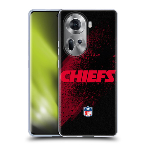 NFL Kansas City Chiefs Logo Blur Soft Gel Case for OPPO Reno11
