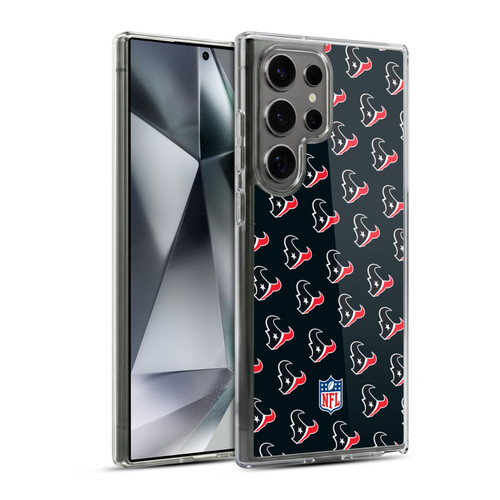 NFL Houston Texans Artwork Patterns Soft Gel Case for Samsung Galaxy S24 Ultra 5G & MagSafe