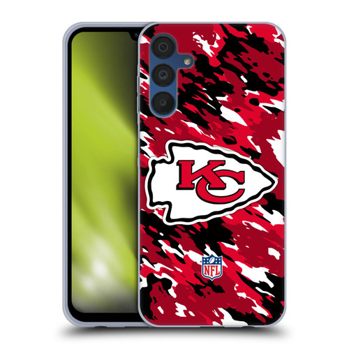 NFL Kansas City Chiefs Logo Camou Soft Gel Case for Samsung Galaxy A15
