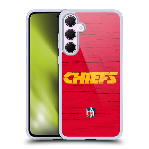 NFL Kansas City Chiefs Logo Distressed Look Soft Gel Case for Samsung Galaxy A35 5G