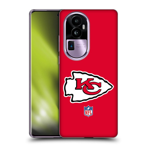NFL Kansas City Chiefs Logo Plain Soft Gel Case for OPPO Reno10 Pro+