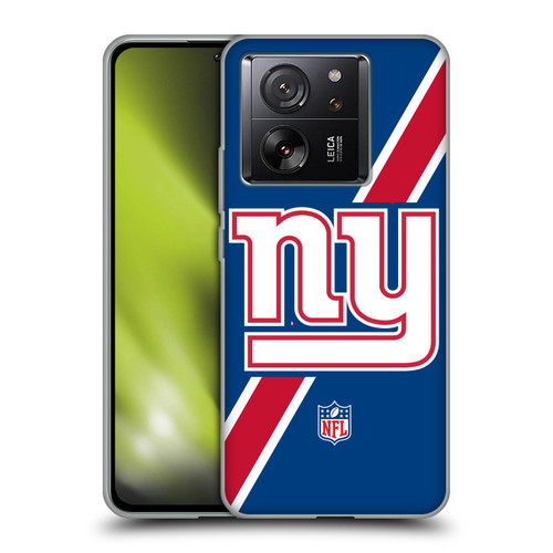 NFL New York Giants Logo Stripes Soft Gel Case for Xiaomi 13T 5G / 13T Pro 5G