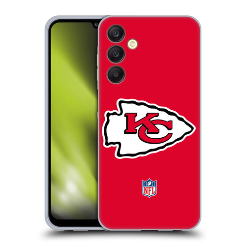 NFL Kansas City Chiefs Logo Plain Soft Gel Case for Samsung Galaxy A25 5G