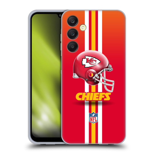 NFL Kansas City Chiefs Logo Helmet Soft Gel Case for Samsung Galaxy A25 5G