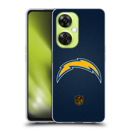 NFL Los Angeles Chargers Logo Football Soft Gel Case for OnePlus Nord CE 3 Lite 5G