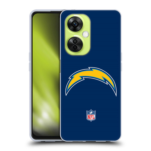 NFL Los Angeles Chargers Logo Plain Soft Gel Case for OnePlus Nord CE 3 Lite 5G