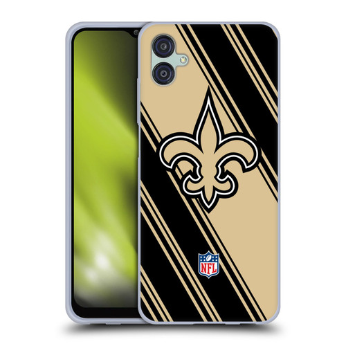 NFL New Orleans Saints Artwork Stripes Soft Gel Case for Samsung Galaxy M04 5G / A04e