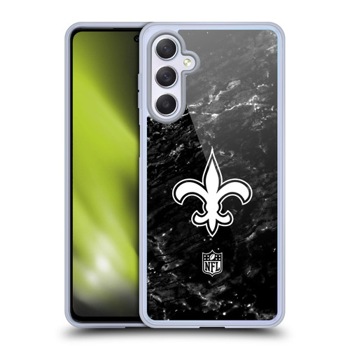 NFL New Orleans Saints Artwork Marble Soft Gel Case for Samsung Galaxy M54 5G
